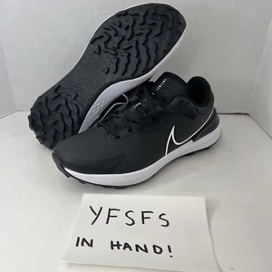 Nike Infinity Pro 2 Men’s Golf Shoes Smoke Grey Black White Size 9.5 Wide NEW - Picture 1 of 6