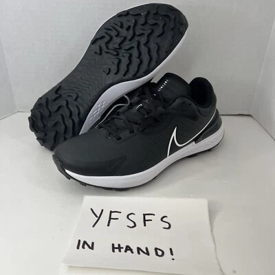 Nike Infinity Pro 2 Men’s Golf Shoes Smoke Grey Black White Size 9.5 Wide NEW - Image 1 of 4