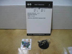 =Dungeons and Dragons D&D HARBINGER Wolf Skeleton 57/80 with card= - Picture 1 of 1