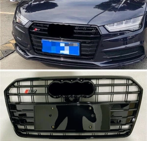 Parachoques delantero deportivo de malla para Audi A7 S7 RS7 2016-2018 estilo parrilla - Imagen 1 de 5
