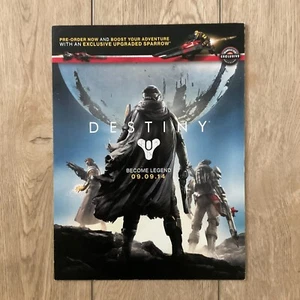Destiny 2014 Gamestop Videospiel Händler ausklappbares Startset Bungie Promo - Bild 1 von 11