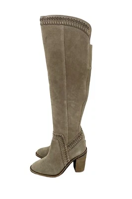 Vince Camuto Madolee над колена серо-коричневый замшевые кожаные ботинки 5,5 новый $239 SH12 - Изображение 1 из 4