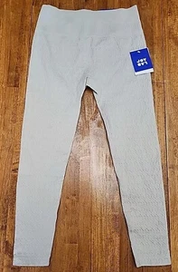 JoyLab ⅞ Length, High Rise Leggings,  Silver, Size Large - Picture 1 of 2