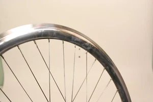 Fuji 700c Polished Flip/Flop Cog&Freewheel Rear Wheel WMSW Bolt-On 36h 120mm R49 - Picture 1 of 4