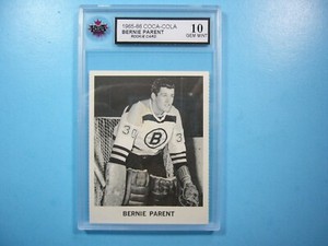 1965/66 COCA-COLA NHL HOCKEY CARD BERNIE PARENT ROOKIE RC KSA 10 GEM COCA COLA