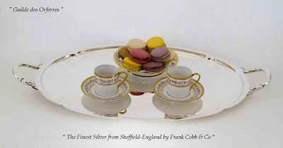  Vassoio ovale a forma di argento con manici e moka-demitasse Rosenthal vintage - Immagine 1 di 4