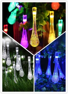 30LED Solar Powered Fairy Lights Christmas Wedding Party Outdoor Decorations - Picture 1 of 16
