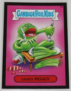 GARBAGE PAIL KIDS 2015 series 1 "BLACK" card #3b Leggy Peggy - Picture 1 of 4