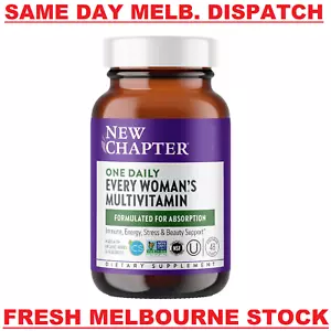 NEW CHAPTER One Daily Every WOMAN'S Multivitamin Stress & Beauty Support 48 Tabs - Picture 1 of 8