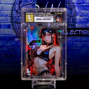 Mina Ashiro Waifu Card Encased Label Gold Foil Demigoddess Kaiju No. 8 SLAB ACG - Picture 1 of 7