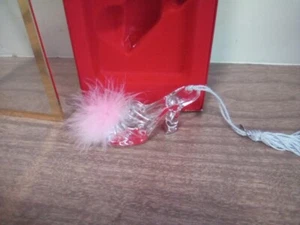 Lenox Pave Jewels "Pink Mule" Shoe Christmas Ornament Full lead Crystal - Picture 1 of 1