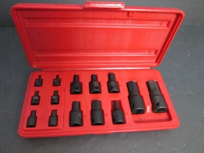 NEIKO 01142B Allen Bit Socket Set | 14 Piece | SAE | 3/32 to 3/4 | 1/4 3/8... - Image 1 of 3