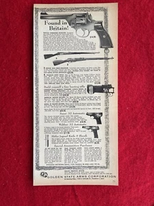 Vintage 1955 Print Ad Golden State Arms Corp. Enfield Commando Revolver Ad - Picture 1 of 7