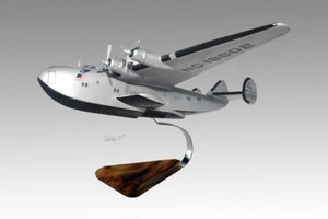 Boeing 314 Clipper Pan Am Solid Kiln Dry Mahogany Wood Handcrafted Display Model - Picture 1 of 13