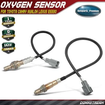 2x Sensor de oxígeno O2 delantero y trasero aguas abajo para Toyota Camry Avalon Lexus ES330 Foto 1 de 4