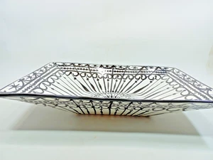 21" RECTANGULAR TALAVERA SINK vessel mexican bathroom handmade ceramic folk art - Picture 1 of 5