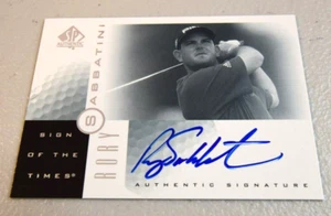 Auténtico Sign of the Times 2001 SP #RS - Rory Sabbatini automático - Imagen 1 de 2
