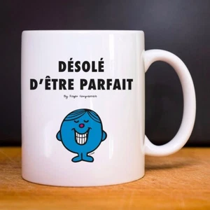 Mug Tasse céramique blanc DÉSOLÉ D'ÊTRE PARFAIT 2 - Imagen 1 de 2