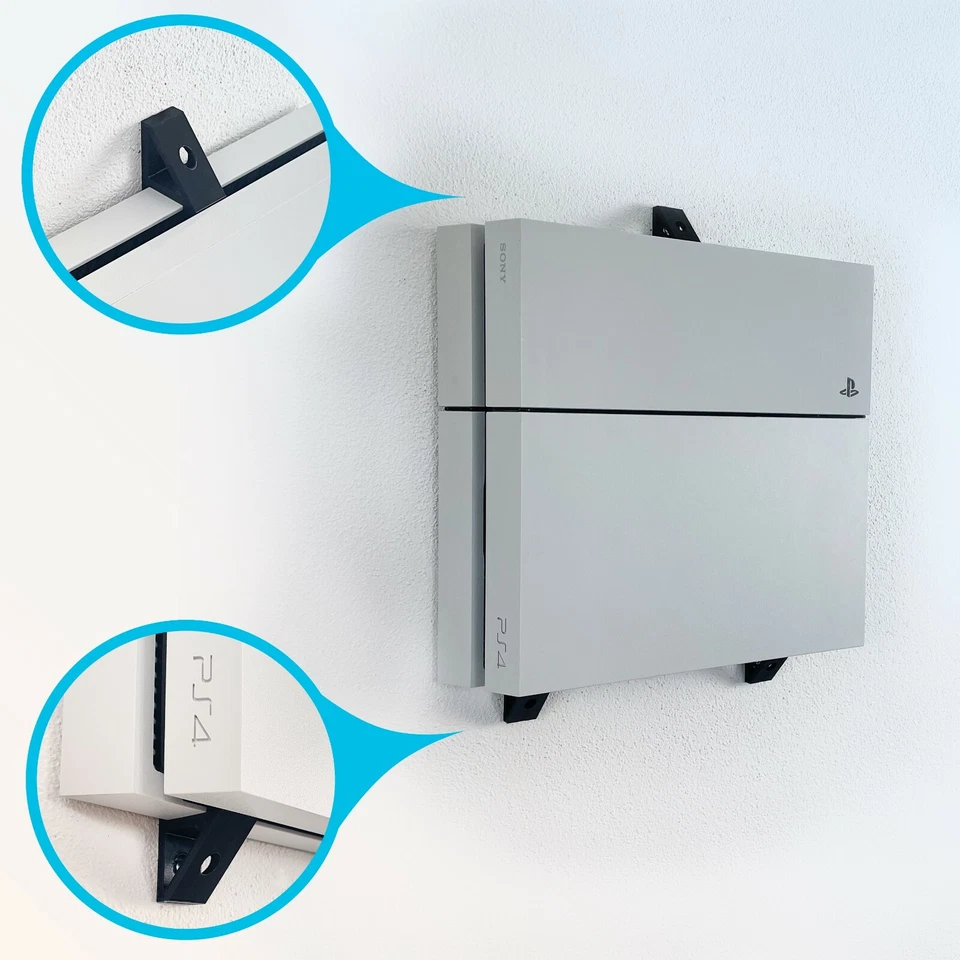 MARKENLOS Wandhalterung Halter Ständer kompatibel mit Sony PlayStation 4 PS4