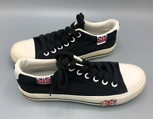 Runners Black with Union Jack Accent Ladies