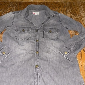 Current Elliott Black Soft Denim Jean Shirt Size 1/Small  From 2001 - Picture 1 of 4