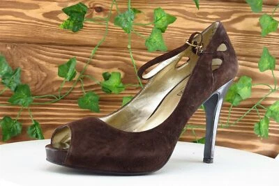 BISOU BISOU Women Sz 8.5 M Brown Platform Leather Shoes - Image 1 of 4