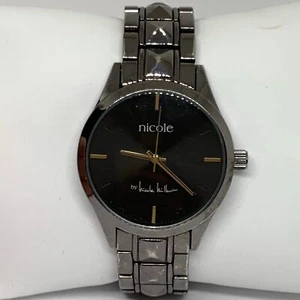 Nicole Miller unisex Watch Black tone dial Quartz 37mm Case bracelet running - Picture 1 of 7