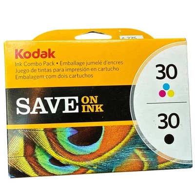 KODAK 30 Black And Tri-Color Genuine Ink Cartridges Combo Pack NEW Sealed - Image 1 of 4