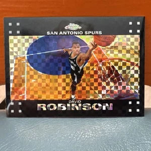 2008 Topps Chrome David Robinson Black Refractor Base Card #’d 50 - Picture 1 of 4