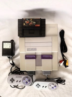 Super Nintendo SNES 1chip 01 + Original Control + 1 original Game - Image 1 of 4