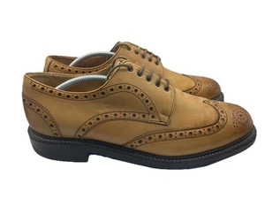Charles Tyrwhitt Brogue Tan Leather Shoes Men’s UK Size 11 EUR 46 - Imagen 1 de 11