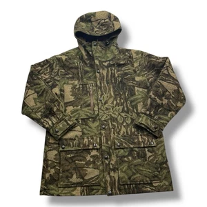 VTG Pendleton x Cabelas Mens Wool Camo Parka Hooded Jacket Size Large Hunting - Picture 1 of 10