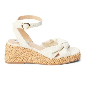 BEACH by Matisse Ibiza Ankle Strap Espadrille Wedge Womens Off White Casual San - Picture 1 of 5