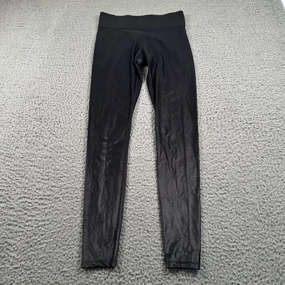 Leggings Carbon38 Takara Shine para mujer pequeños negros brillantes hechos en EE. UU. ropa deportiva Foto 1 de 4