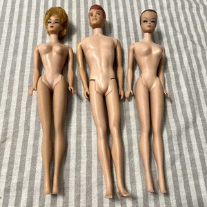 Vintage Bubble Cut Barbie Blond 1960s Doll Allen And Midge Dolls Good Condition - Picture 1 of 19
