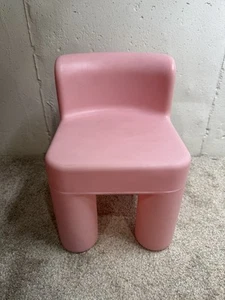Vintage Little Tikes Pink Chunky Child Size Pretend Play Chair - Picture 1 of 6