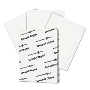 Springhill 015101 Digital Index White Card Stock 90 lb 8 1/2 x 11 250 Sheets/Pac - Picture 1 of 4