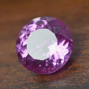 Bellissima pietra preziosa sfusa 11,85 Ct A+ NATURALE rosa tormalina TONDA CERTIFICATA - Foto 1 di 7