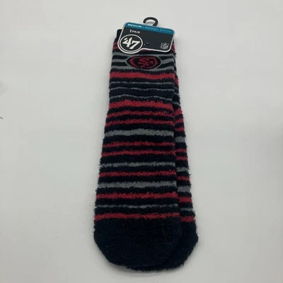 San Francisco 49ers NFL Unisex 47 Bolt Informal Vestido Crew Calcetines, 1 Par, Medianos Foto 1 de 4
