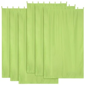 54"x108" Outdoor Privacy Curtain Panel Tab Top UV30+ Patio Porch Pergola 6 Piece - Picture 1 of 8