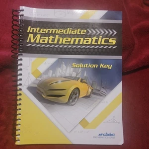 Abeka Intermediate Mathematics Solution Key, 7th Grade, Current Edition Like New - Picture 1 of 3