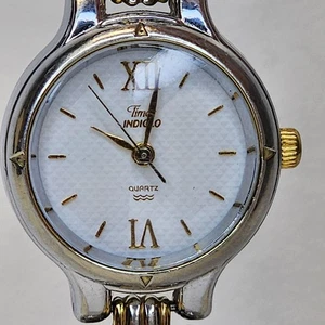 Timex Indiglo Bicolor Quarz Analog Damenuhr neue Batterie - Bild 1 von 10