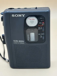 Sony Dictation Machine - Voice Cassette Recorder (TCM-359V) Works - Picture 1 of 10