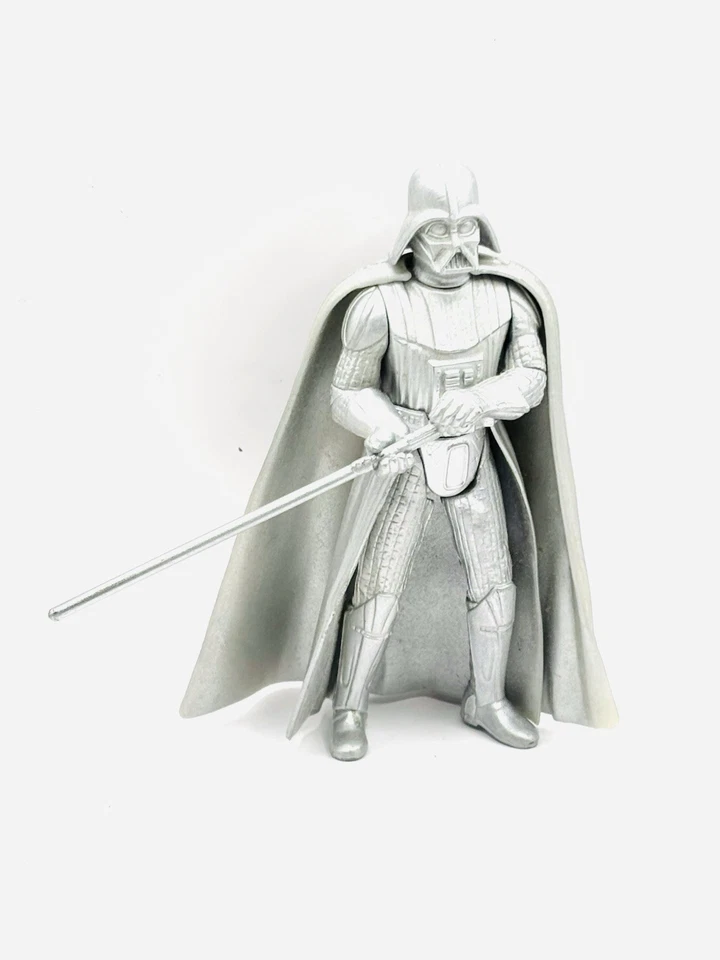 Boneco de ação 2004 Star Wars 3,75” prata aniversário Darth Vader Toys R Us Ex - Imagem 1 de 1