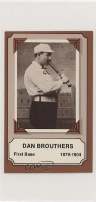 Parches de tela Fleer 1975 Laughlin Pioneers of Baseball Dan Brouthers #6 Salón de la fama Foto 1 de 2