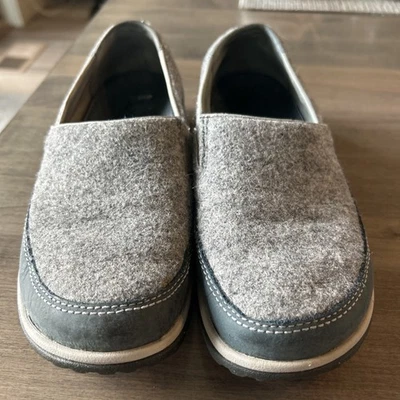 Tamancos Chaco Bayou sapatos inverno quente lã couro antiderrapante cinza 7 - Imagem 1 de 4