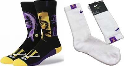 Kobe Mamba #24 Nike Elite Dri-Fit Stance Men’s L (9-12) 🏀 Socks Lot of 2 - NWT - Image 1 of 4