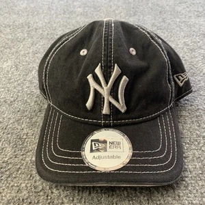 New York Yankees New Era Black Cap MLB Snapback Adjustable Hat w/ Logo Patch - Picture 1 of 8