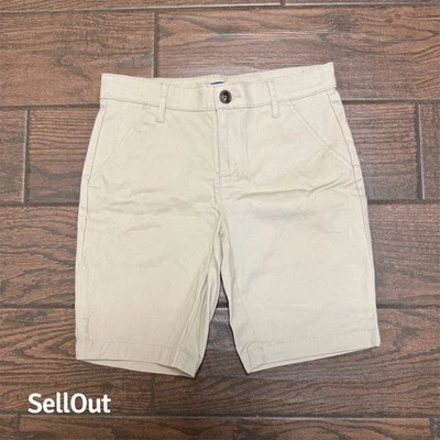 Old Navy Girls Khaki Chino Shorts Size 14 Adjustable Waist Summer - Image 1 of 4
