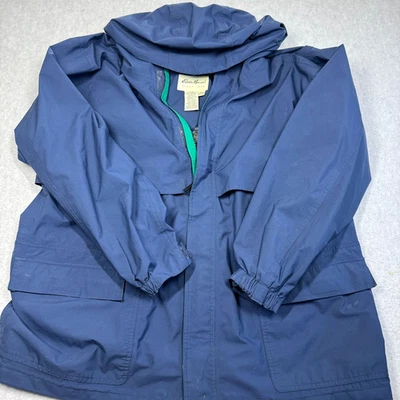 Chaqueta de lluvia vintage Eddie Bauer para hombre XXL abrigo de granero azul Gore-tex Foto 1 de 4